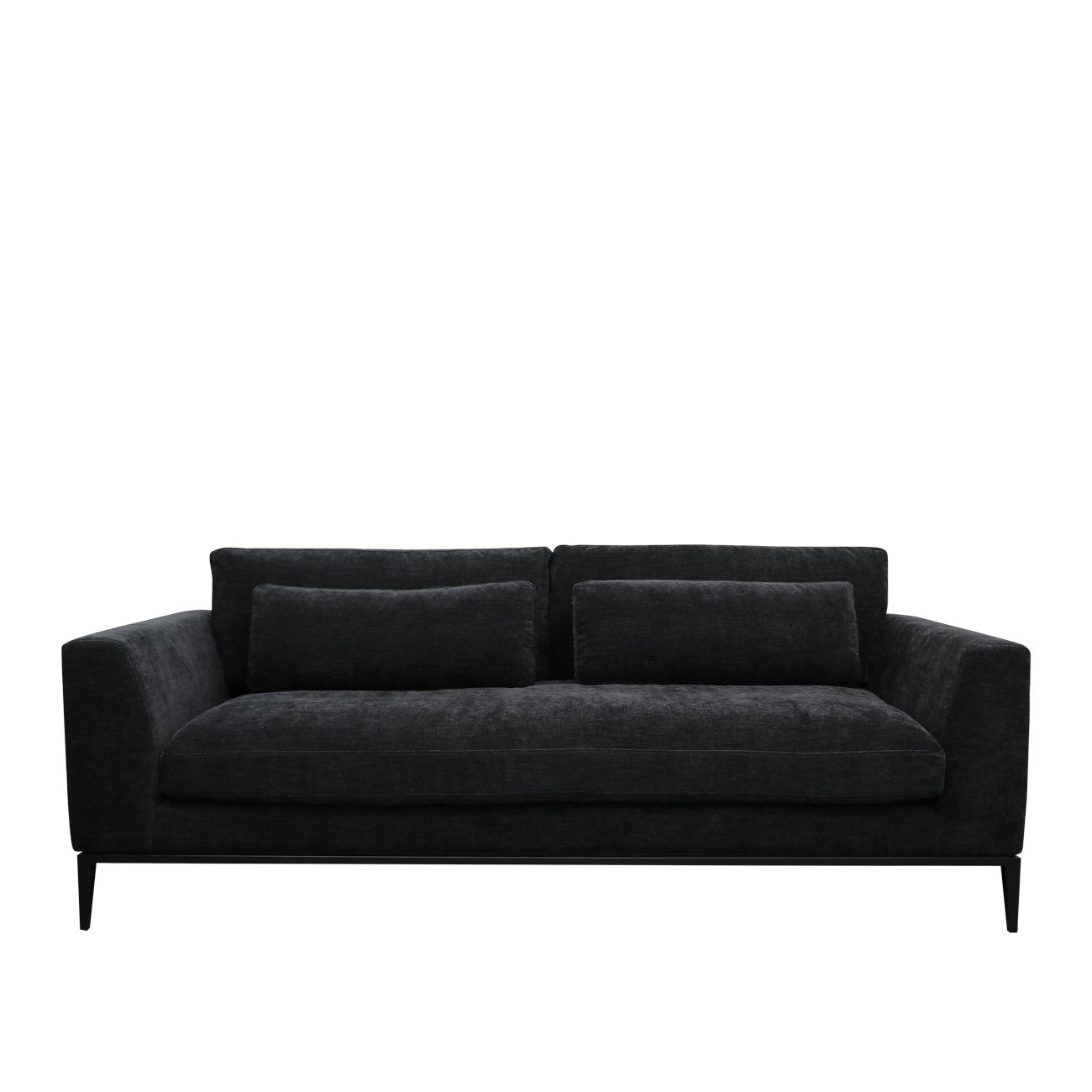 Tyson 3 Seater Sofa — Boston Black Sofa | littleCOCO