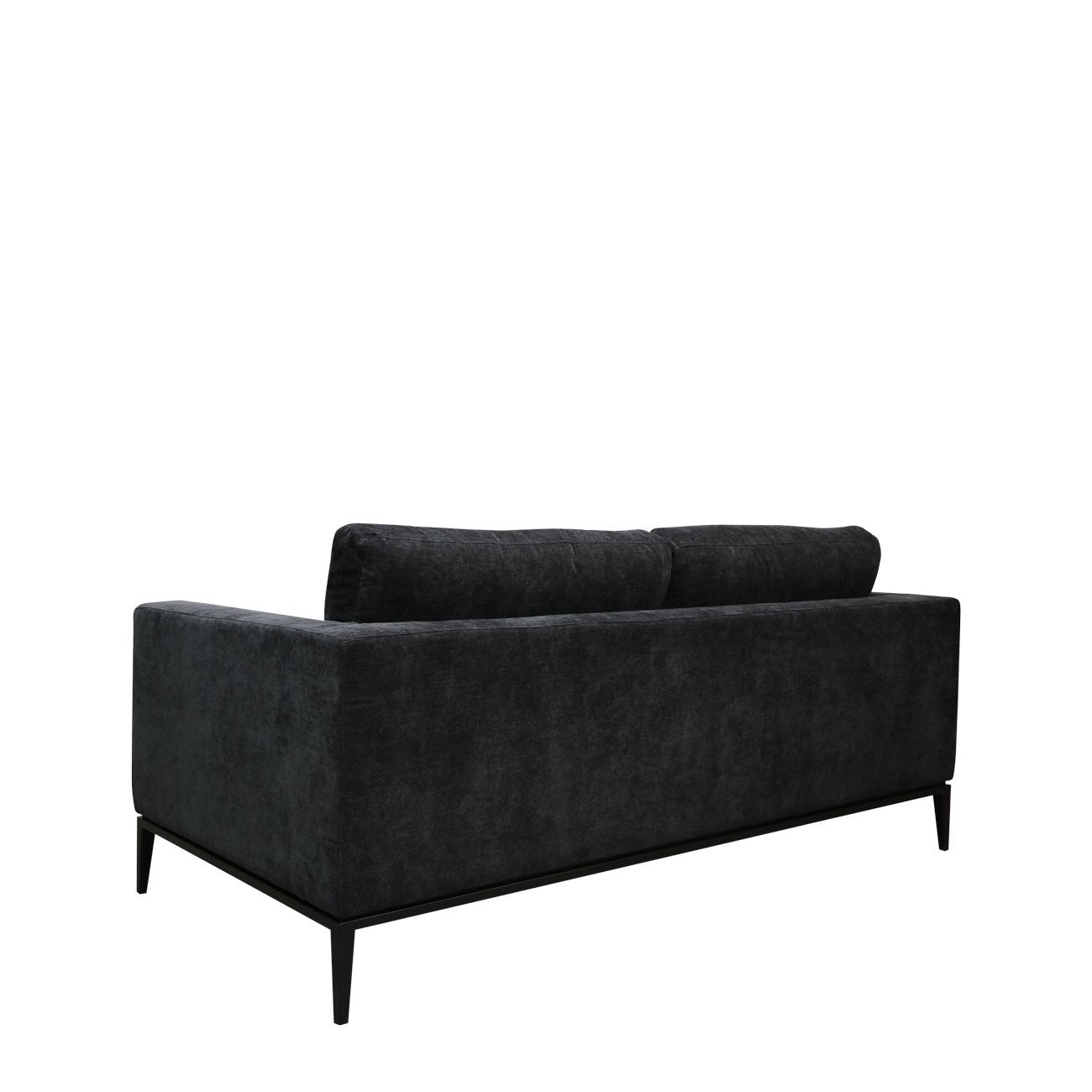 Tyson 2.5 Seater Sofa — Boston Black Sofa — view 4 | littleCOCO