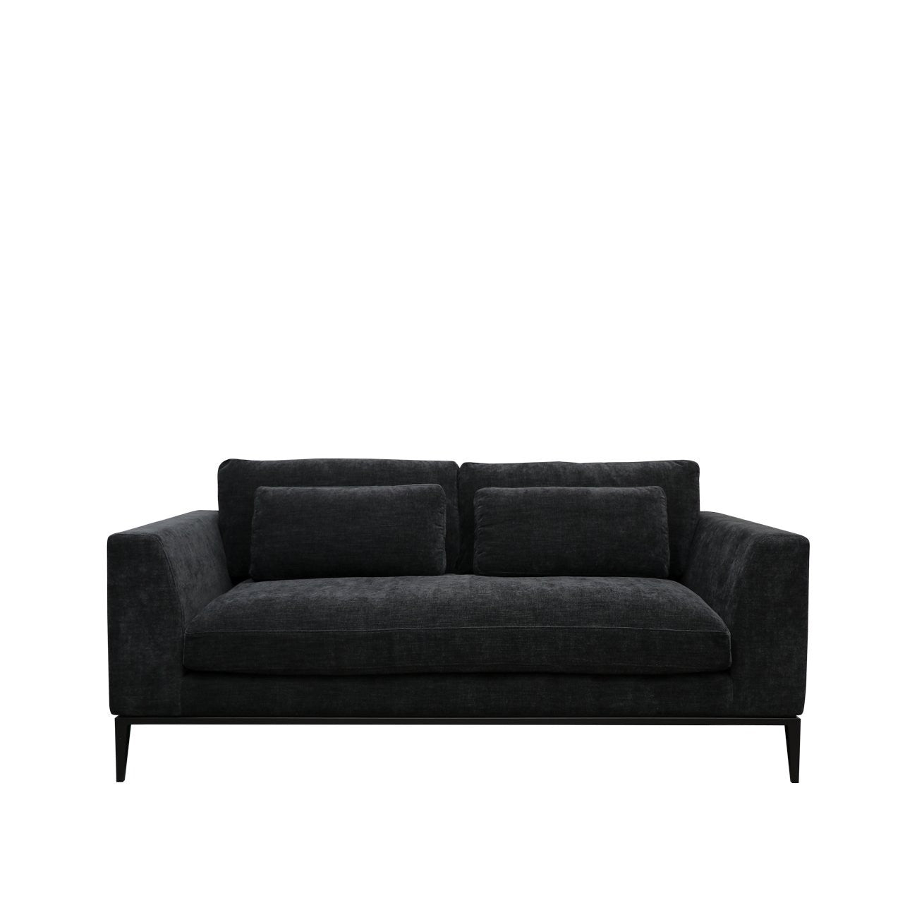 Tyson 2.5 Seater Sofa — Boston Black Sofa | littleCOCO