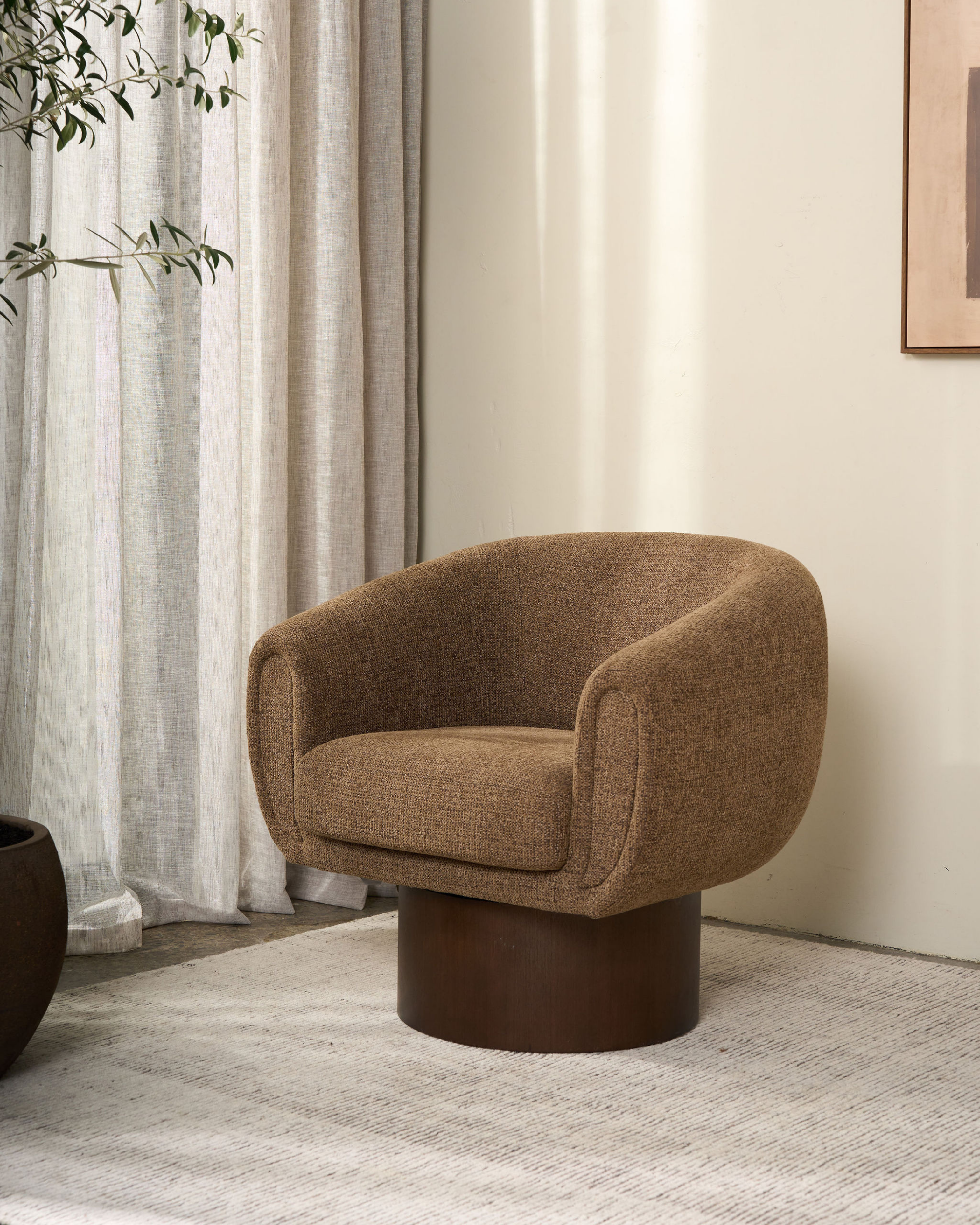 Theo Swivel Chair Occasional Chair — view 2 | littleCOCO
