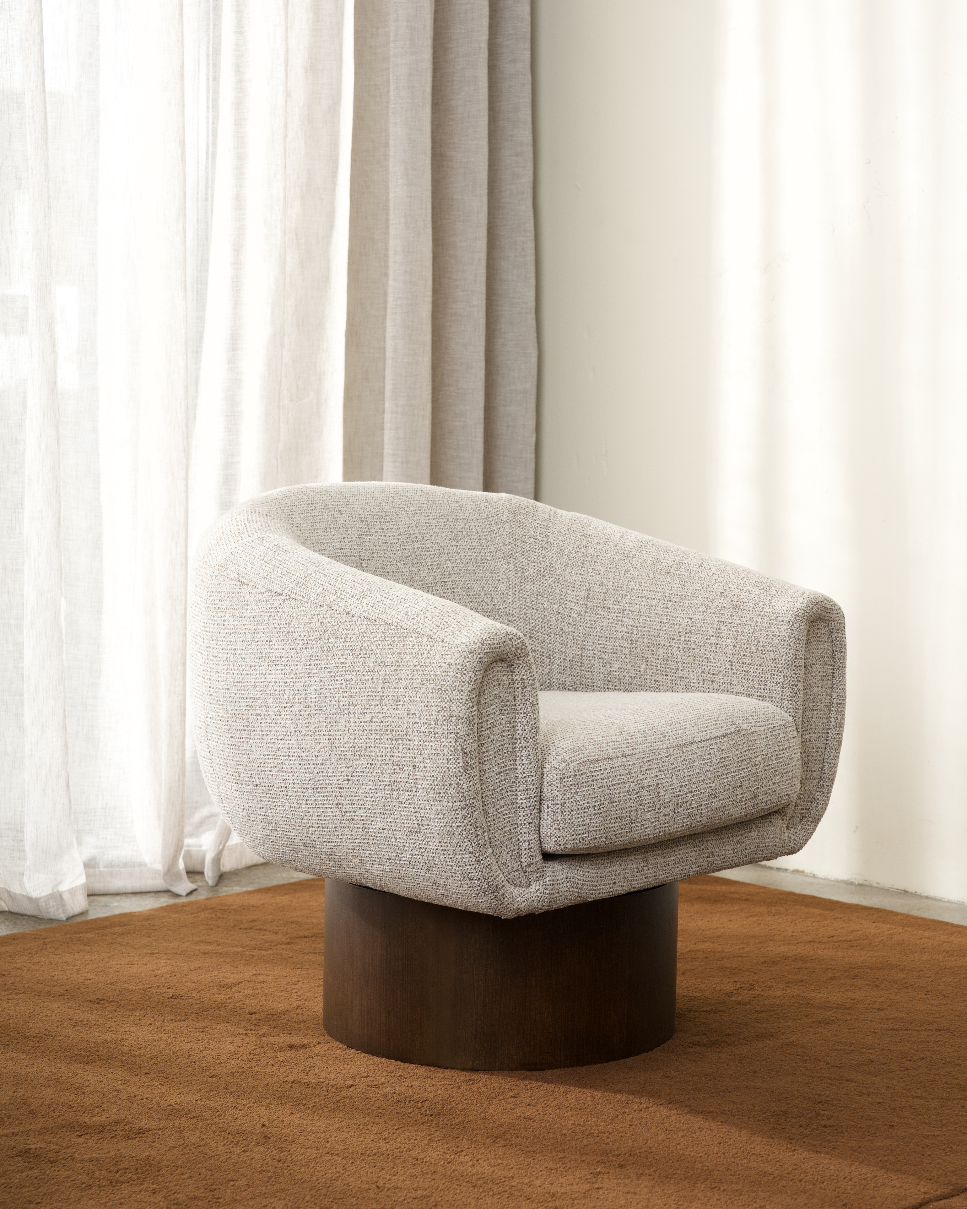 Theo Swivel Chair Occasional Chair — view 4 | littleCOCO