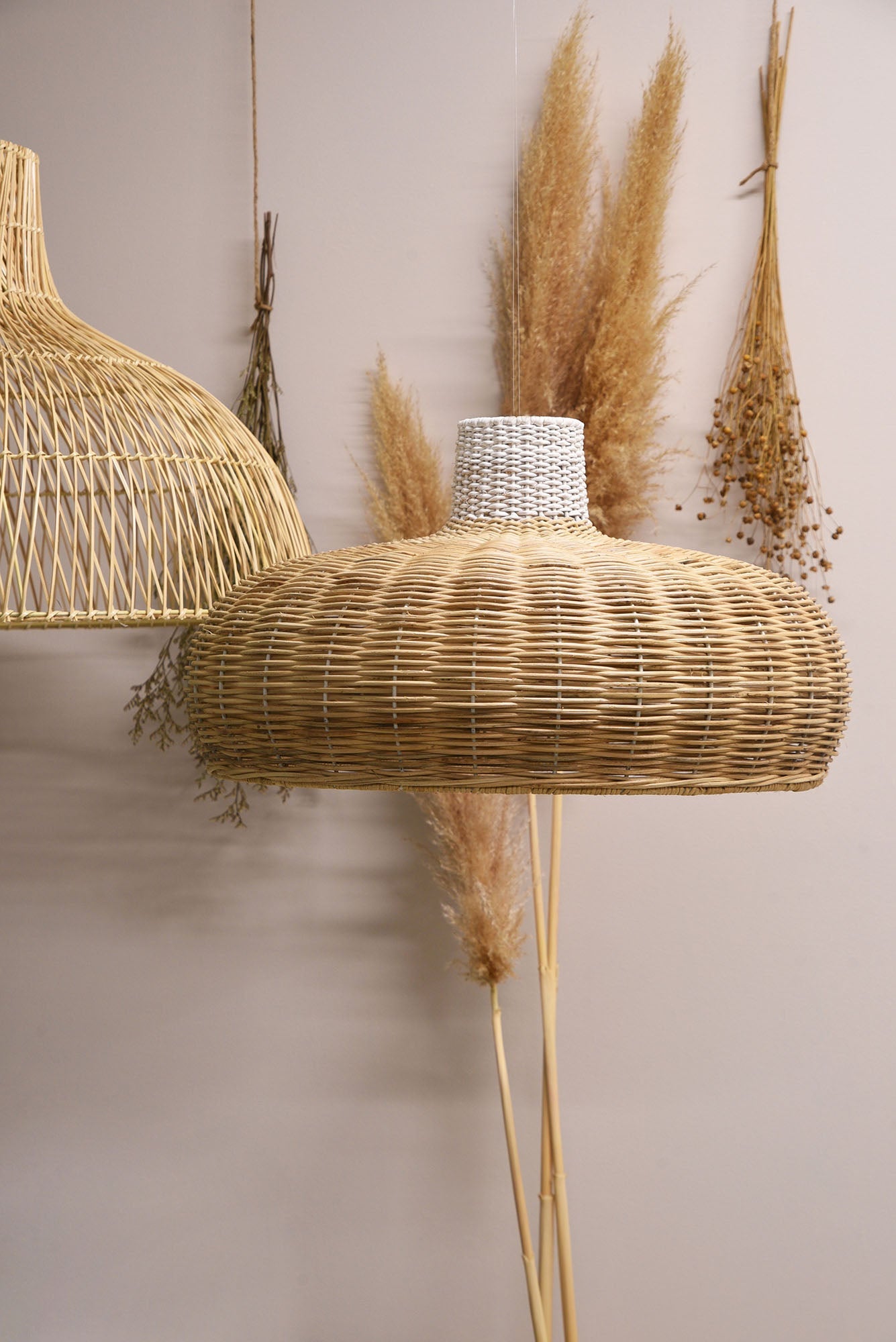 Dalat Round Lightshade Lighting — view 2 | littleCOCO