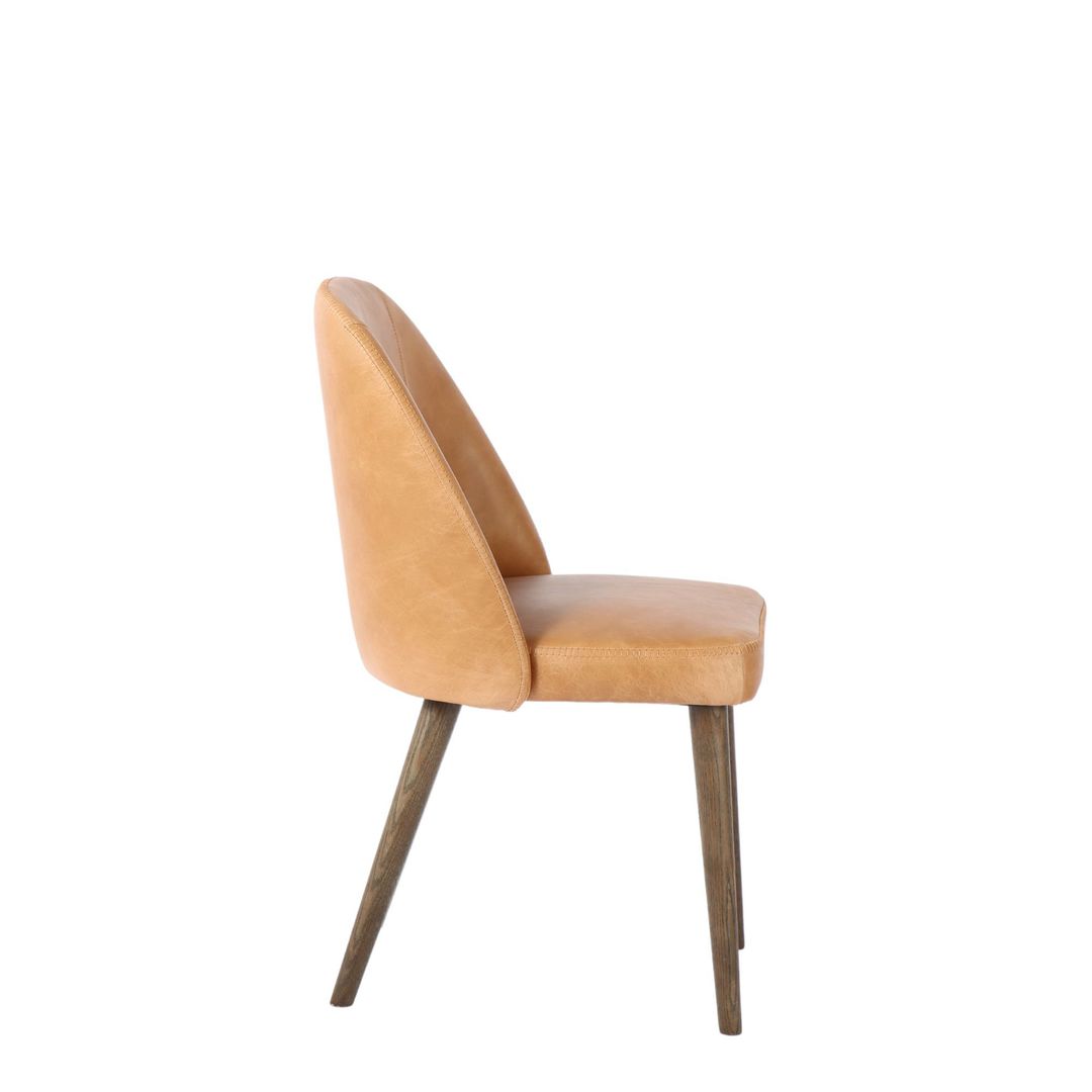 Paris Dining Chair Tan Leather | Little Coco