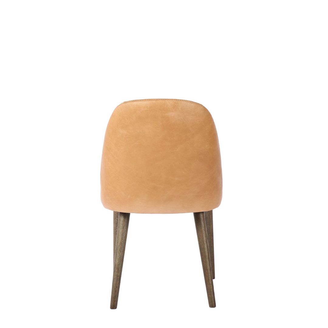 Paris Dining Chair Tan Leather | Little Coco