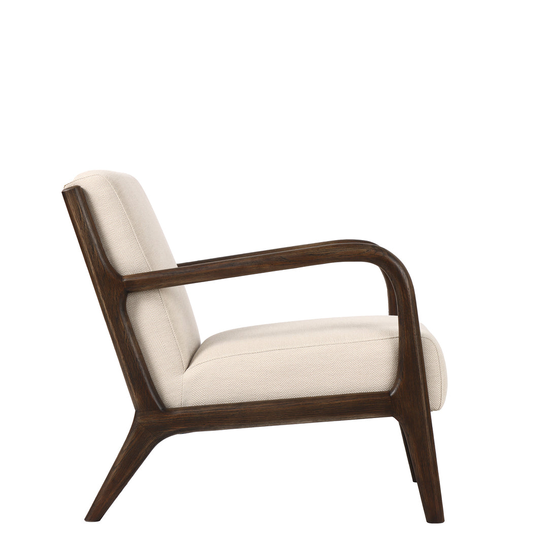 Luca Occasional Chair Herringbone Dark Oak | Little Coco