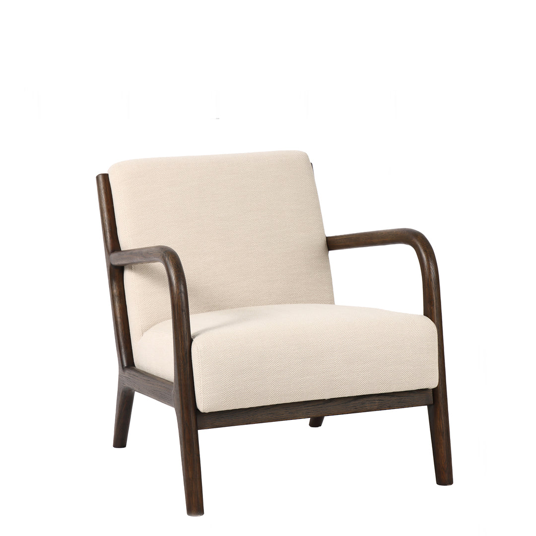 Luca Occasional Chair Herringbone Dark Oak | Little Coco