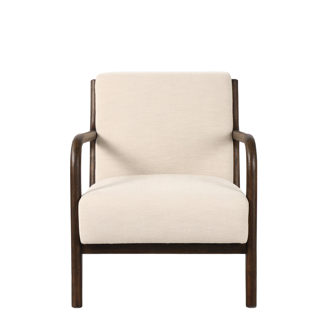 Luca Occasional Chair Herringbone Dark Oak | Little Coco