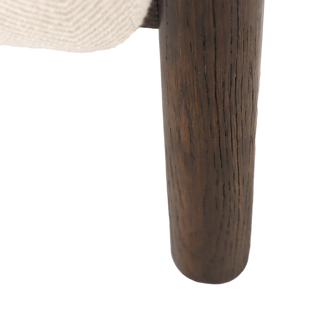 Luca Occasional Chair Herringbone Dark Oak | Little Coco