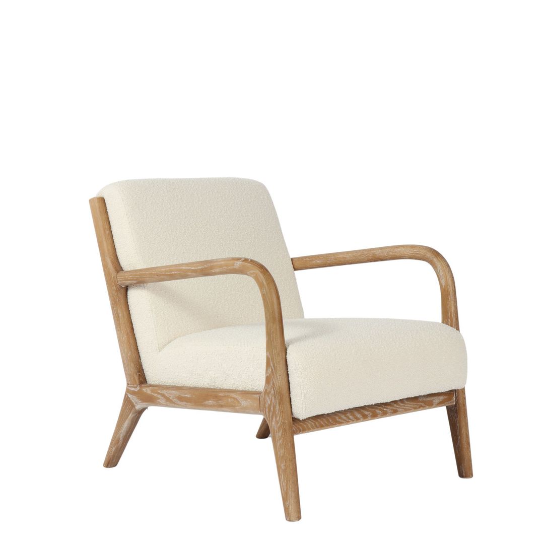 Luca Occasional Chair Cream Washed Oak | Little Coco