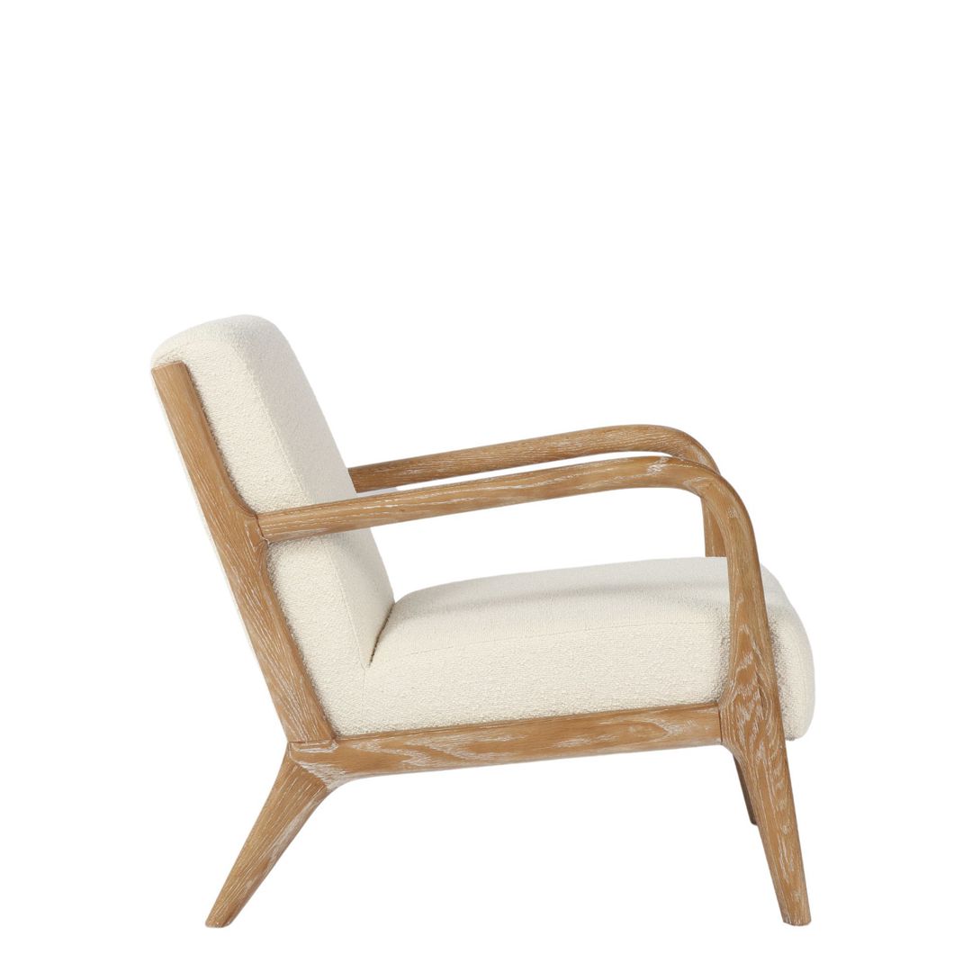 Luca Occasional Chair Cream Washed Oak | Little Coco