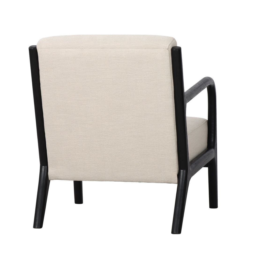 Luca Occasional Chair Herringbone Black | Little Coco