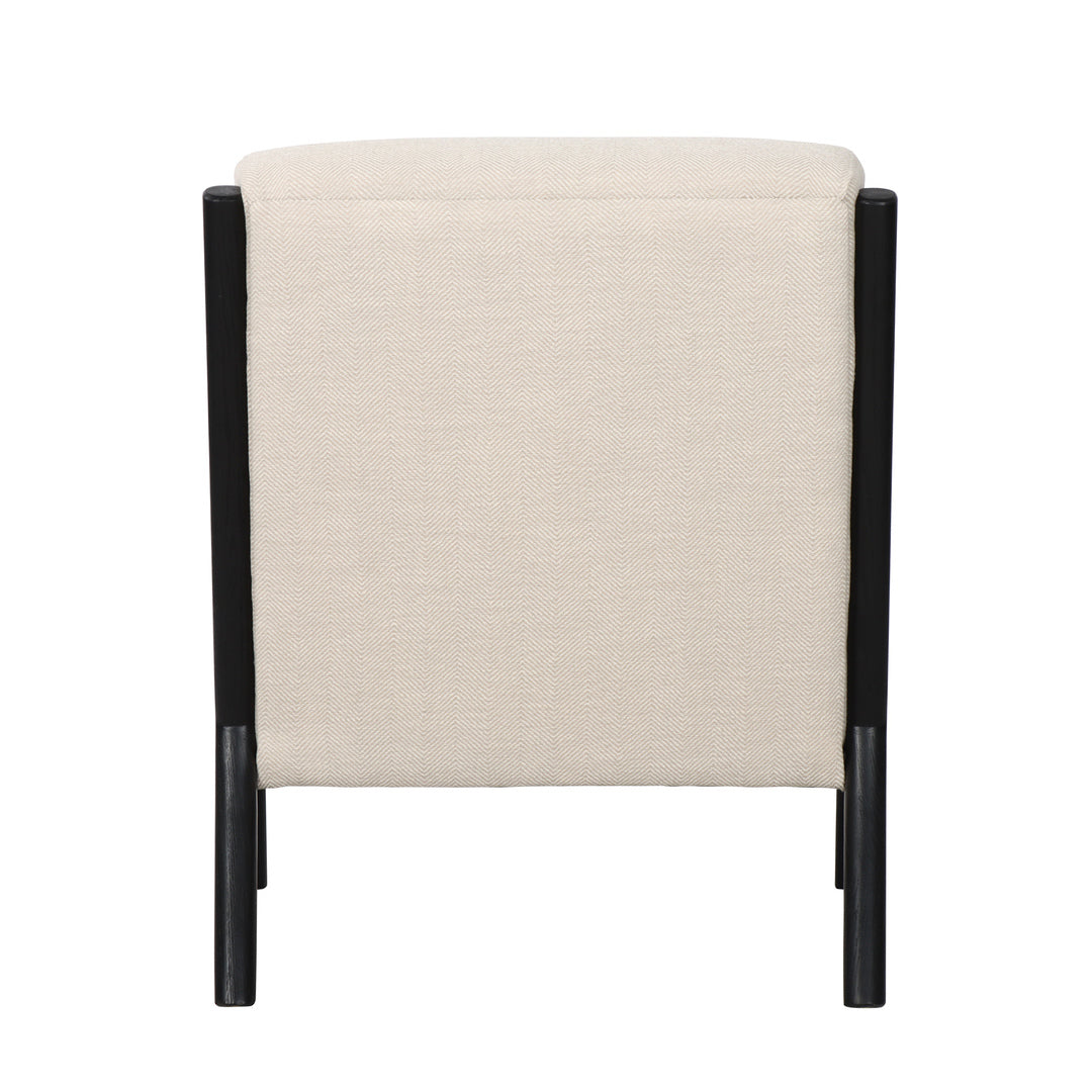Luca Occasional Chair Herringbone Black | Little Coco