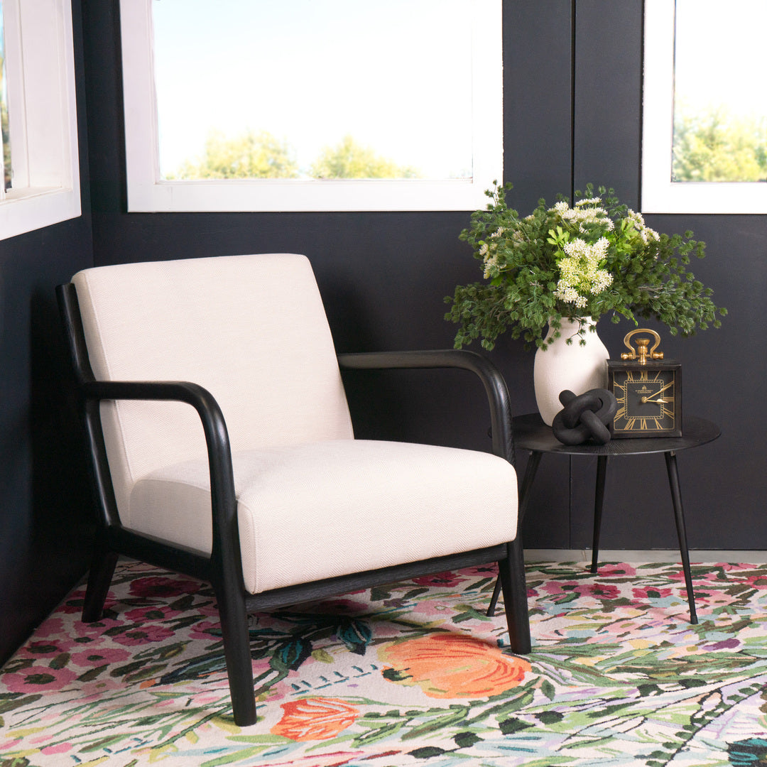 Luca Occasional Chair Herringbone Black | Little Coco