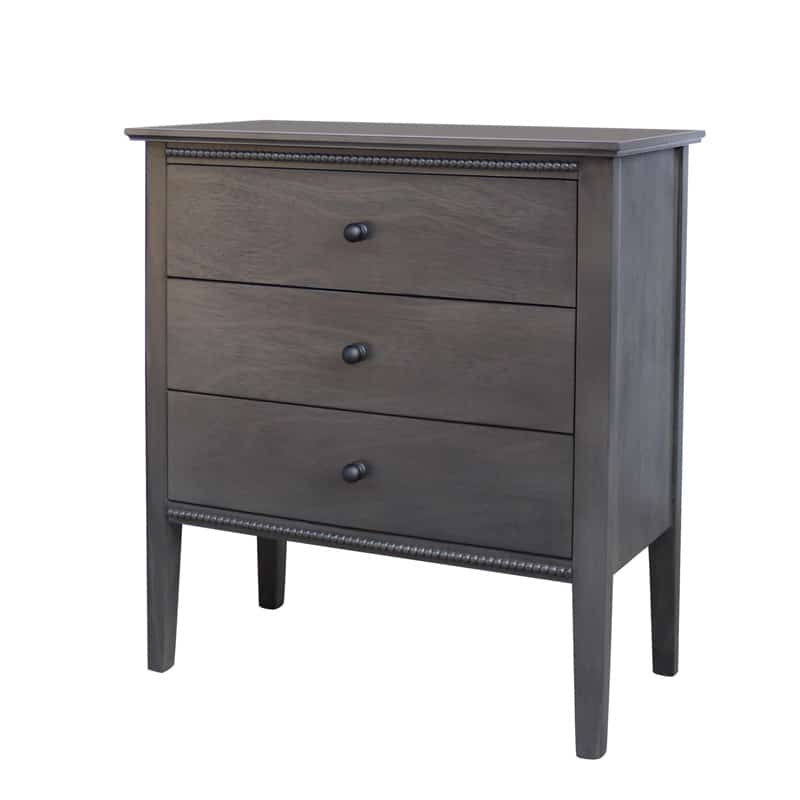 Cyrus 3 Drawer Bedside Table Bedside Table — view 2 | littleCOCO