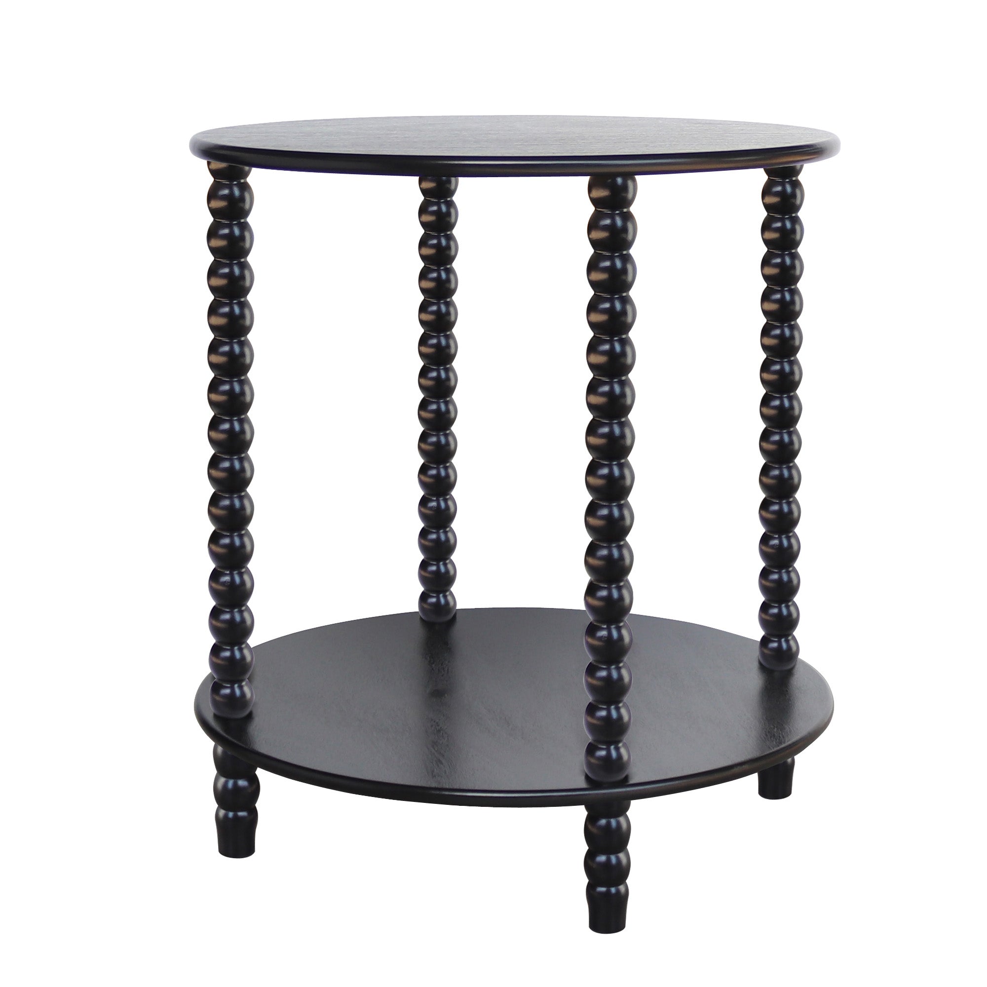 Cyrus Turned Leg Side Table Round Side Table | littleCOCO