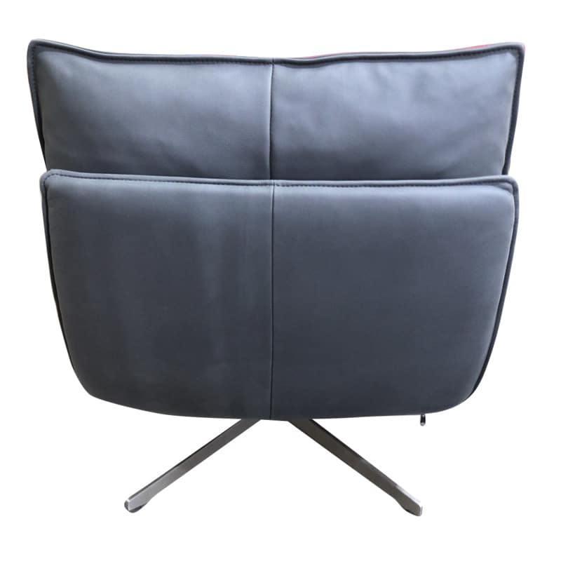 Staten Leather Swivel Chair Armchair — view 4 | littleCOCO