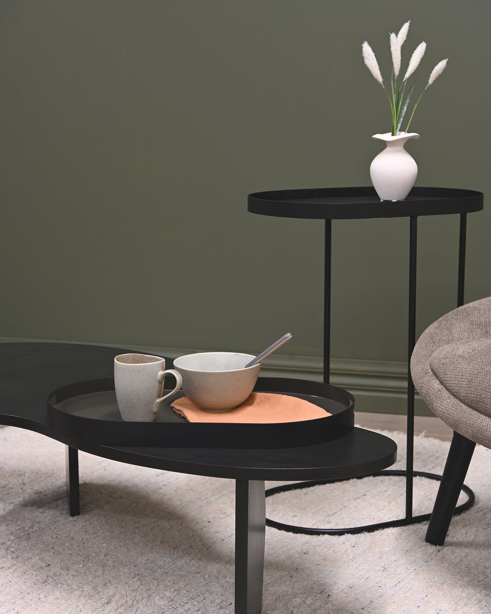 Studio Arlo Sofa Tray Table Side Table — view 4 | littleCOCO